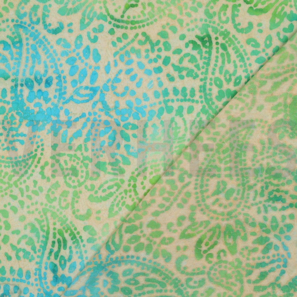 HANDCRAFTED BATIK VISCOSE GREEN #4