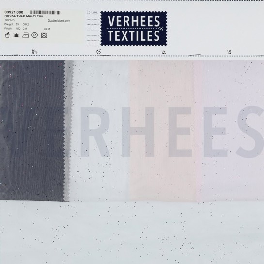 ROYAL TULE MULTI FOLIE WIT #7