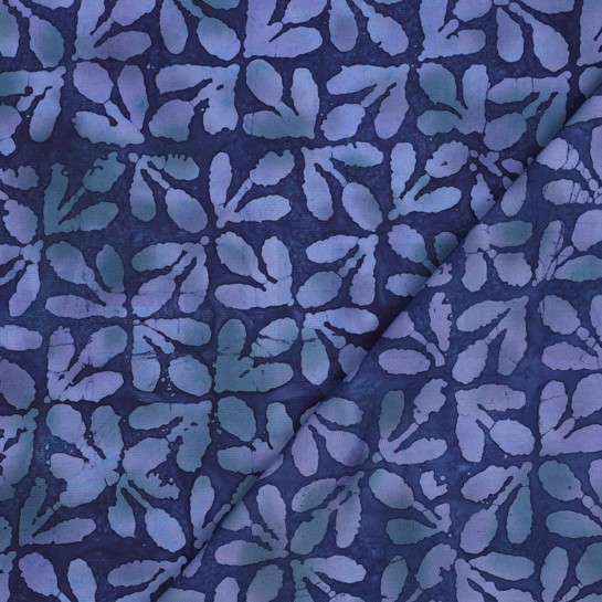 HANDCRAFTED BATIK VISCOSE NAVY #7