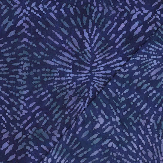 HANDCRAFTED BATIK VISCOSE NAVY #7