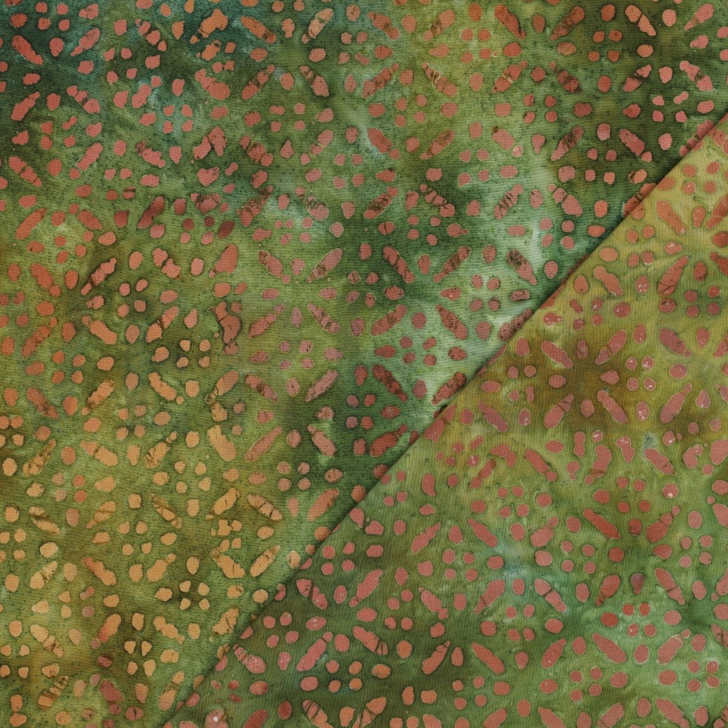 HANDCRAFTED BATIK VISCOSE GREEN #4