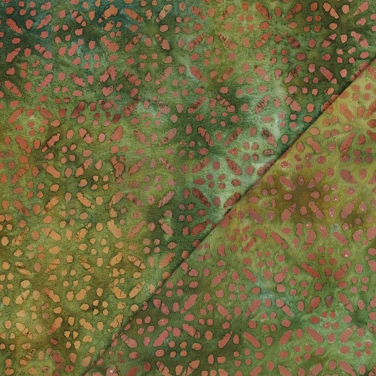 HANDCRAFTED BATIK VISCOSE GREEN #7