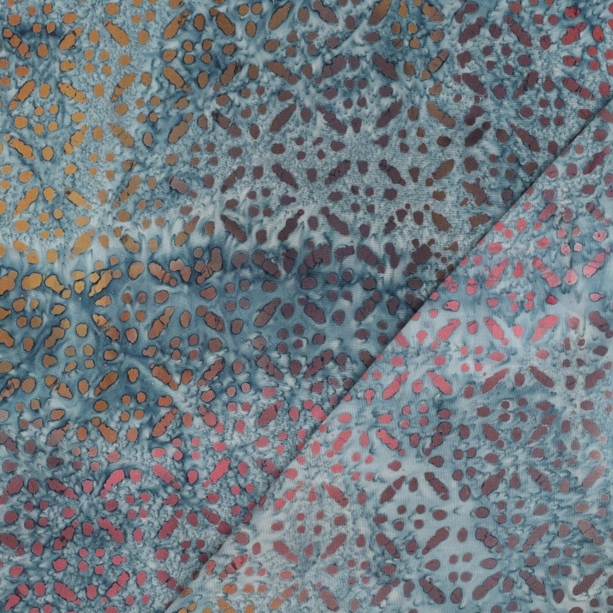 HANDCRAFTED BATIK VISCOSE BLUE (high resolution) #4