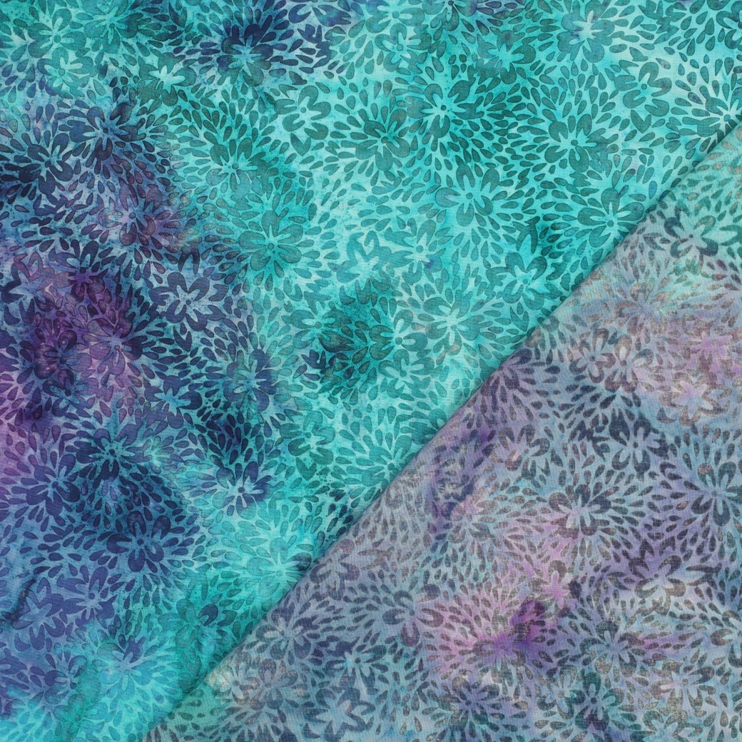 HANDCRAFTED BATIK VISCOSE TURQUOISE #4