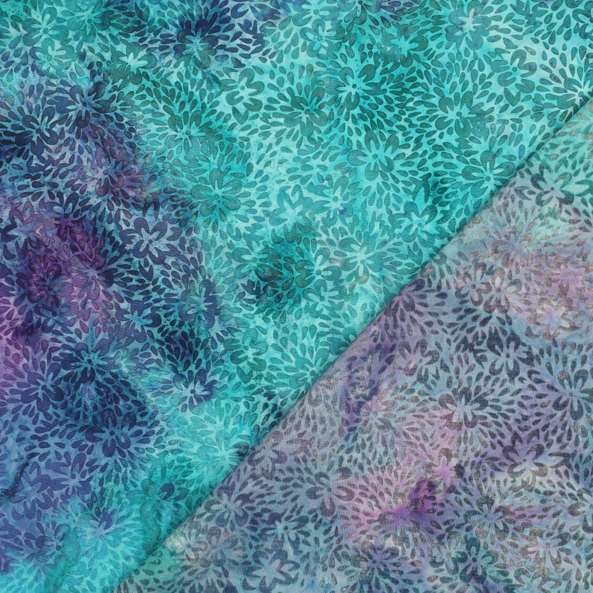 HANDCRAFTED BATIK VISCOSE TURQUOISE (high resolution) #4
