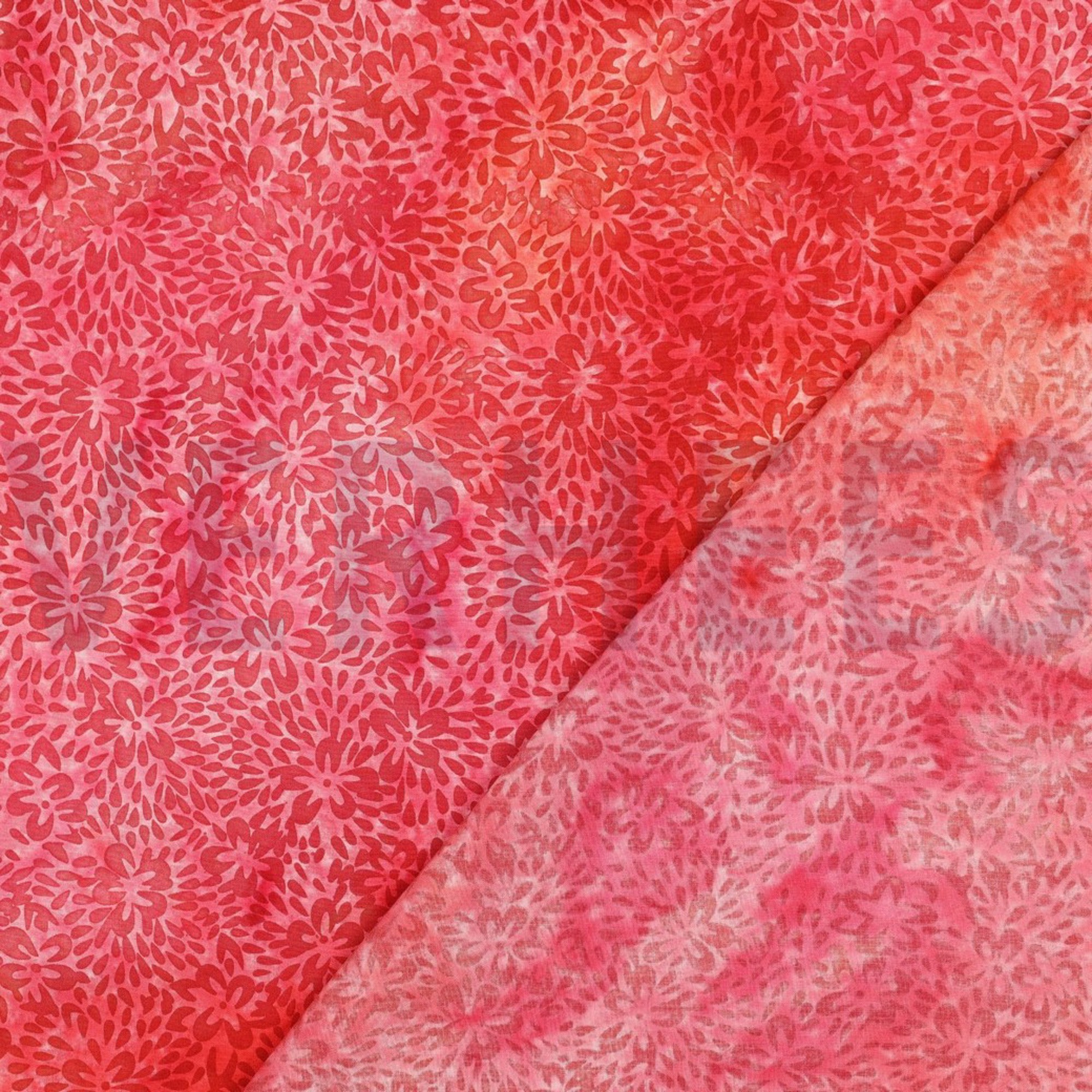 HANDCRAFTED BATIK VISCOSE RED (high resolution) #4
