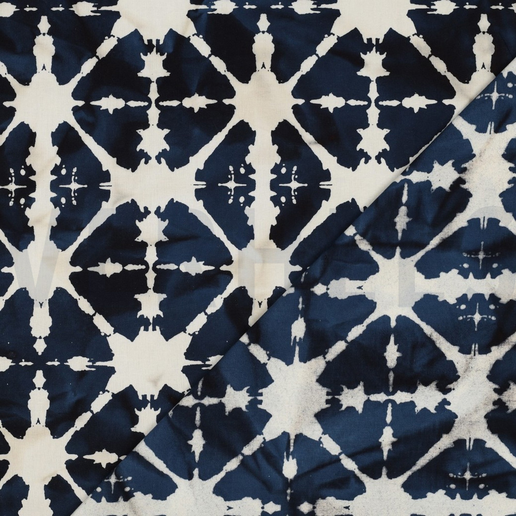 HANDCRAFTED BATIK COTTON NAVY (high resolution) #4
