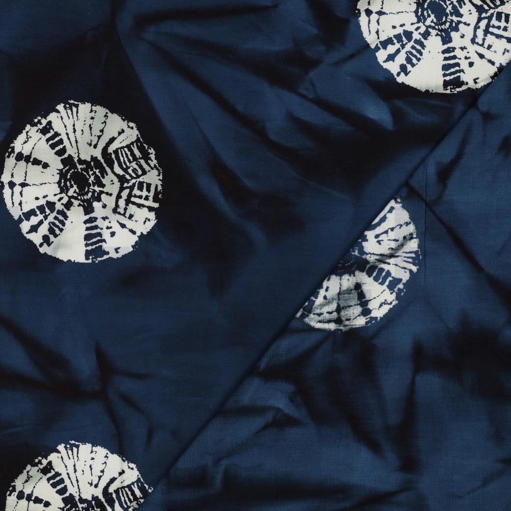 HANDCRAFTED BATIK COTTON NAVY #4