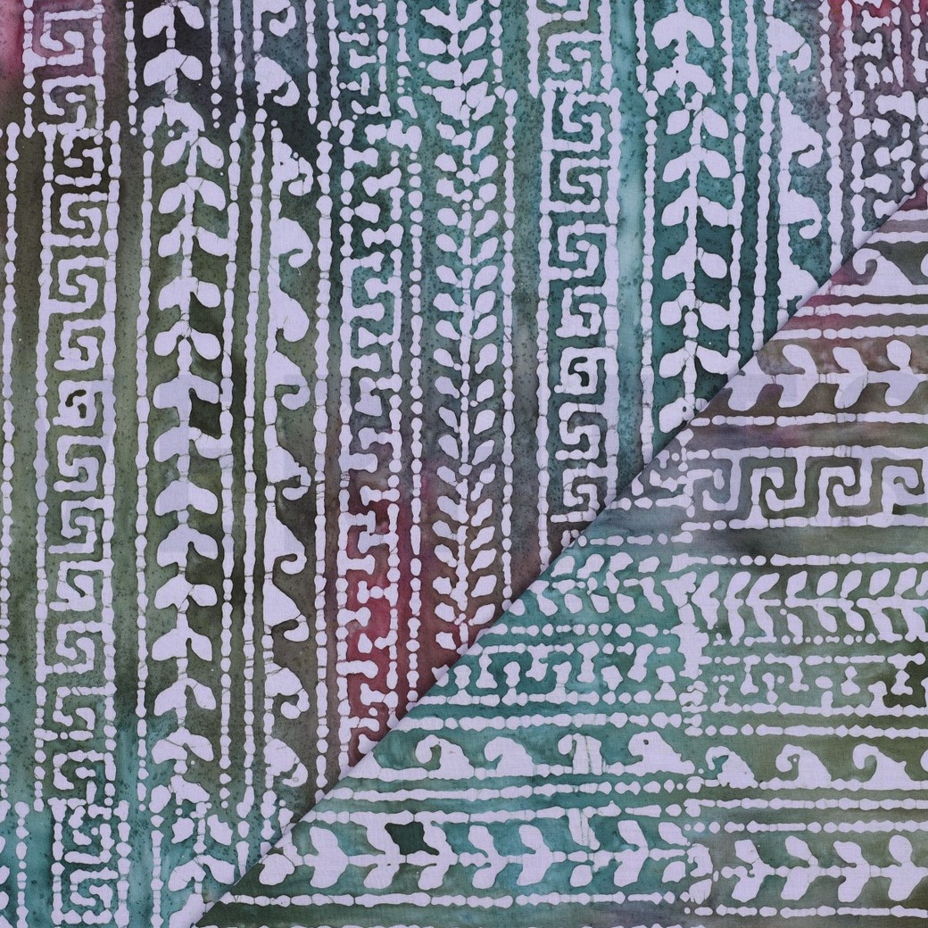 HANDCRAFTED BATIK COTTON PURPLE #4