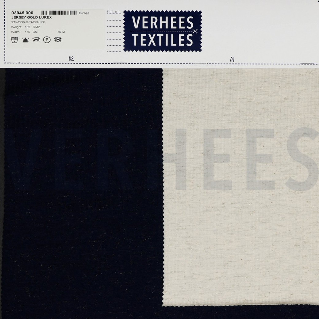 JERSEY GOLD LUREX NAVY #4