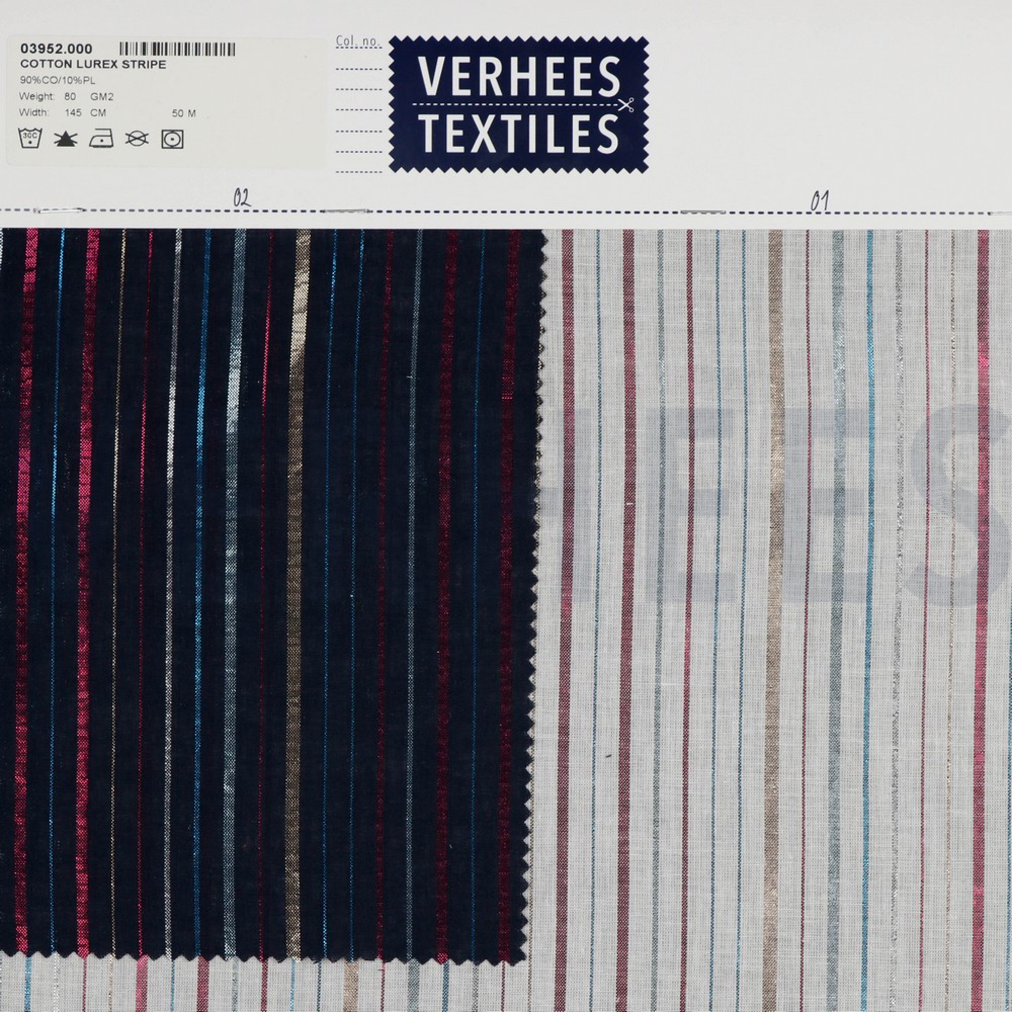COTTON LUREX STRIPE NAVY (high resolution) #4