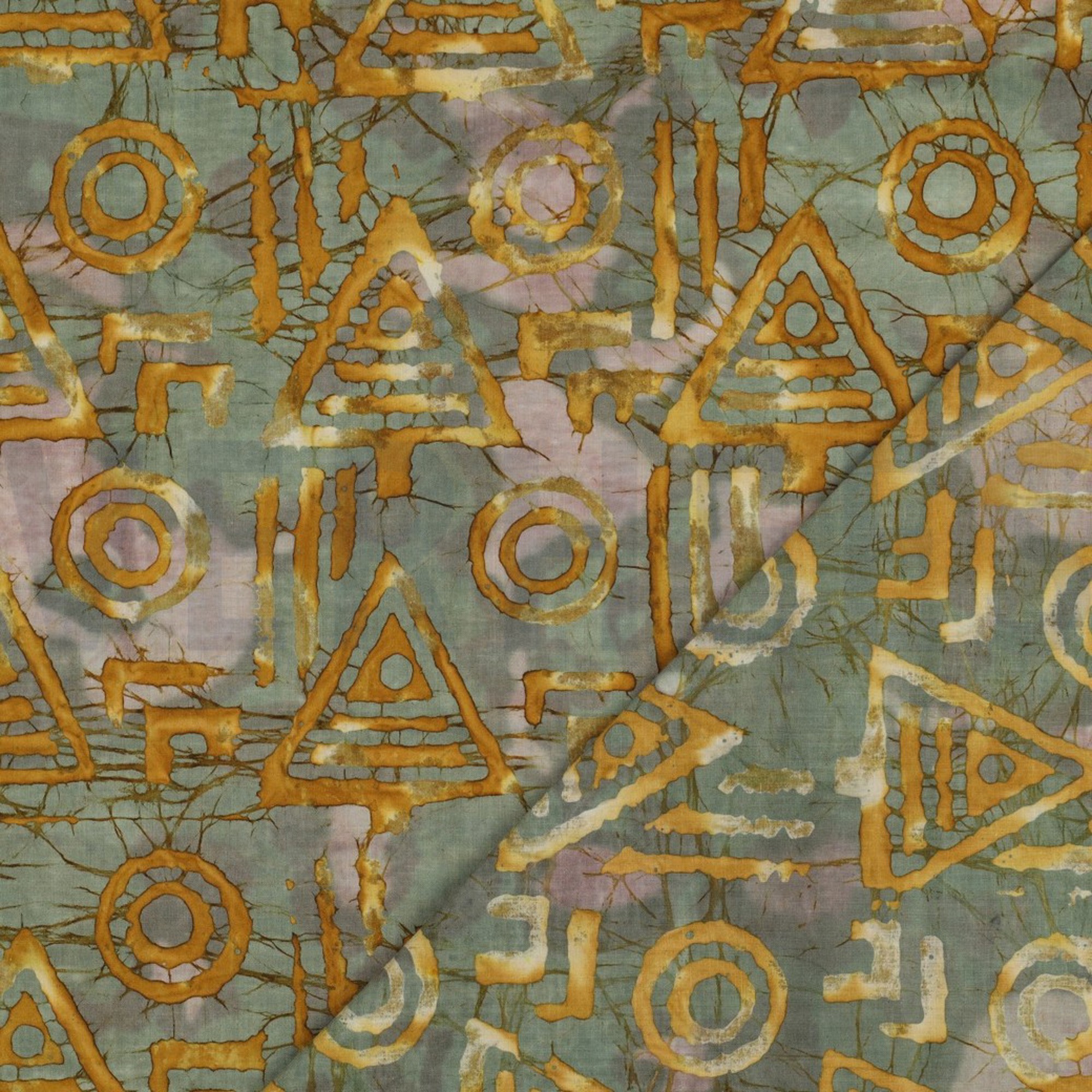 HANDCRAFTED BATIK COTTON OCHRE (high resolution) #4