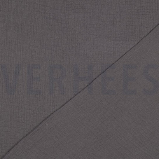 DOUBLE GAUZE GOTS DARK GREY #7