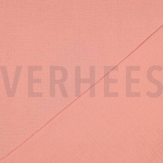 DOUBLE GAUZE GOTS SALMON #7