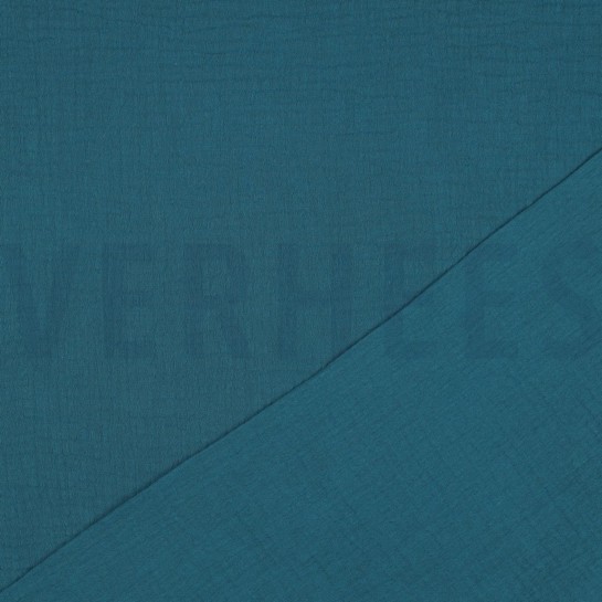 DOUBLE GAUZE GOTS PETROL #7