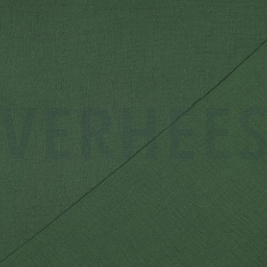 DOUBLE GAUZE GOTS DARK GREEN #7