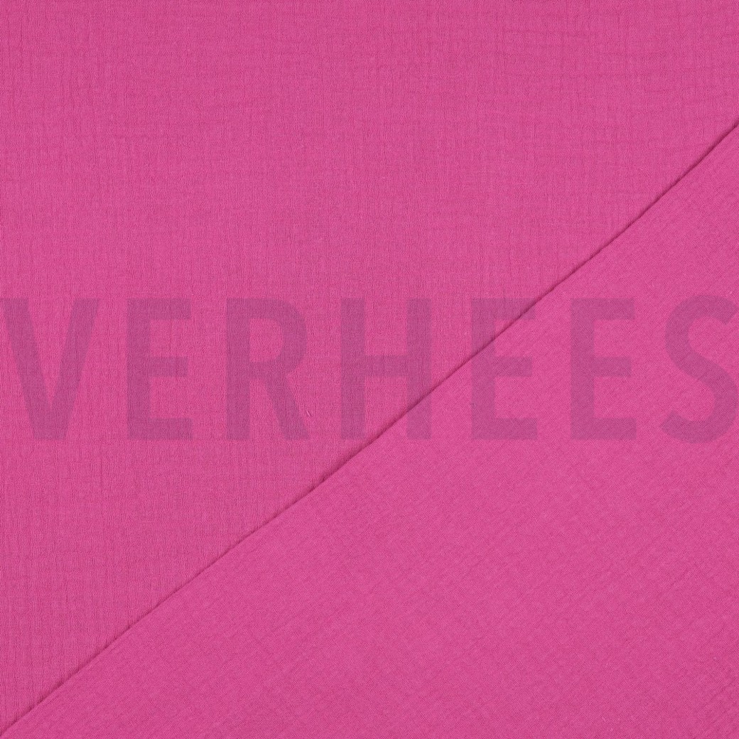 DOUBLE GAUZE GOTS CERISE #4