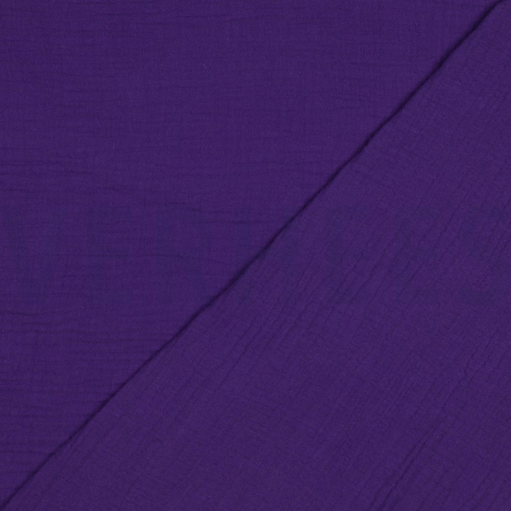 DOUBLE GAUZE GOTS VIOLET #4