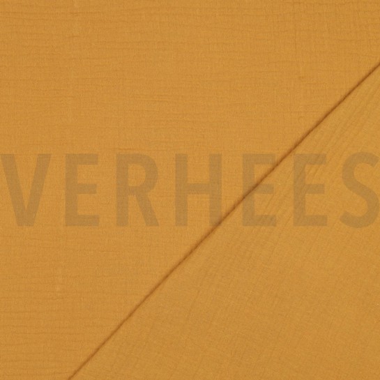 DOUBLE GAUZE GOTS DARK OCHRE #7