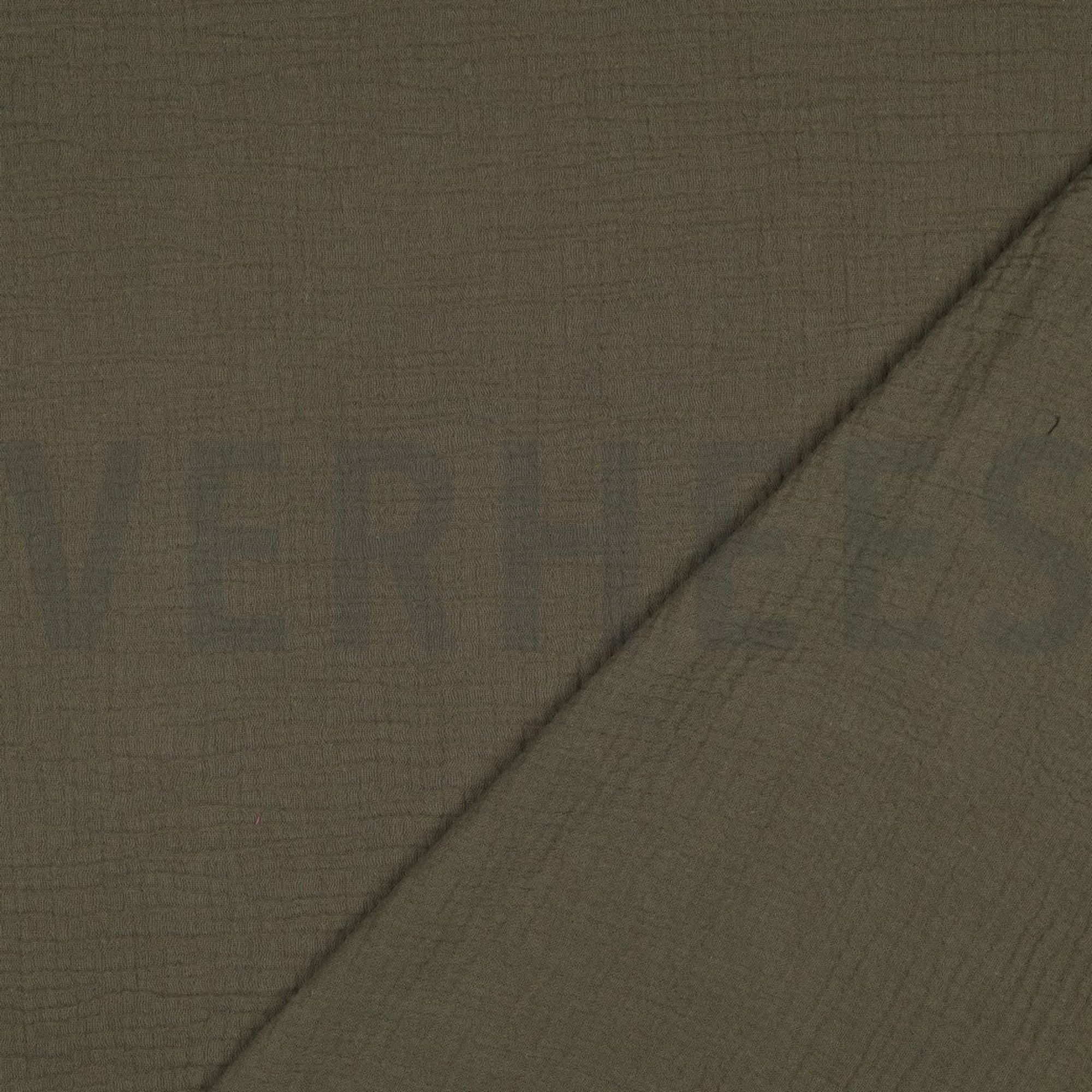 DOUBLE GAUZE GOTS DARK MOSS GREEN (high resolution) #4