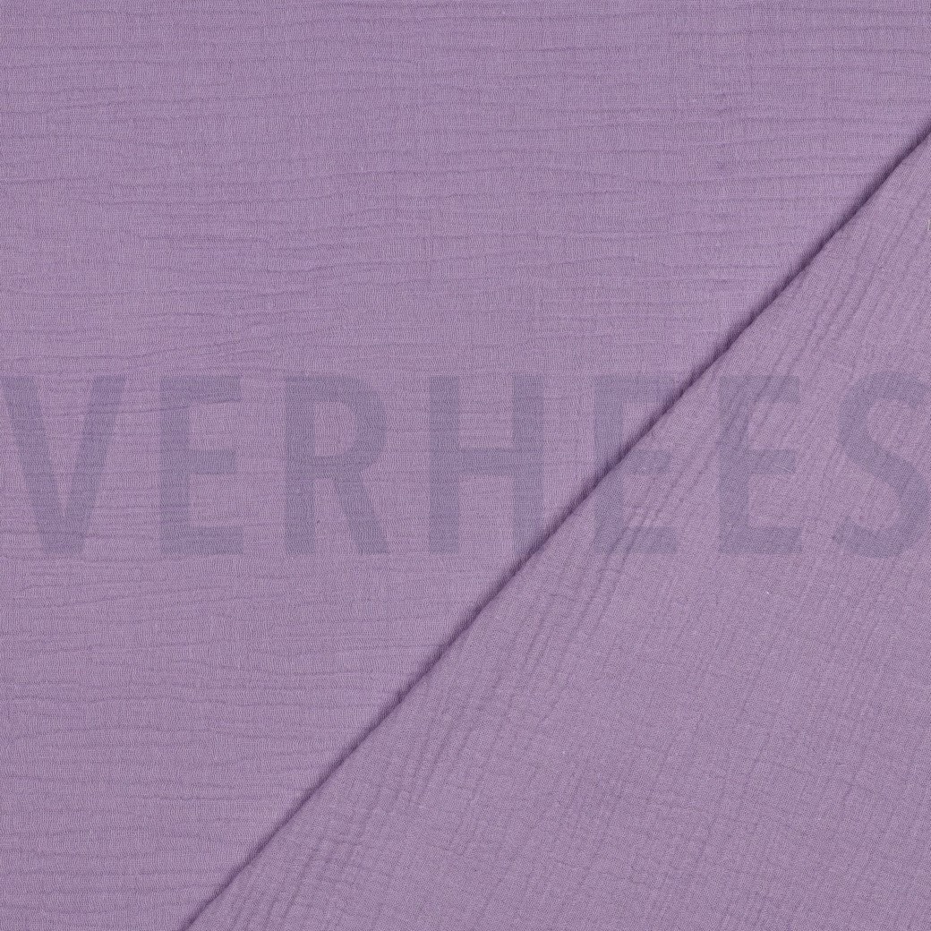 DOUBLE GAUZE GOTS DARK LILAC #4