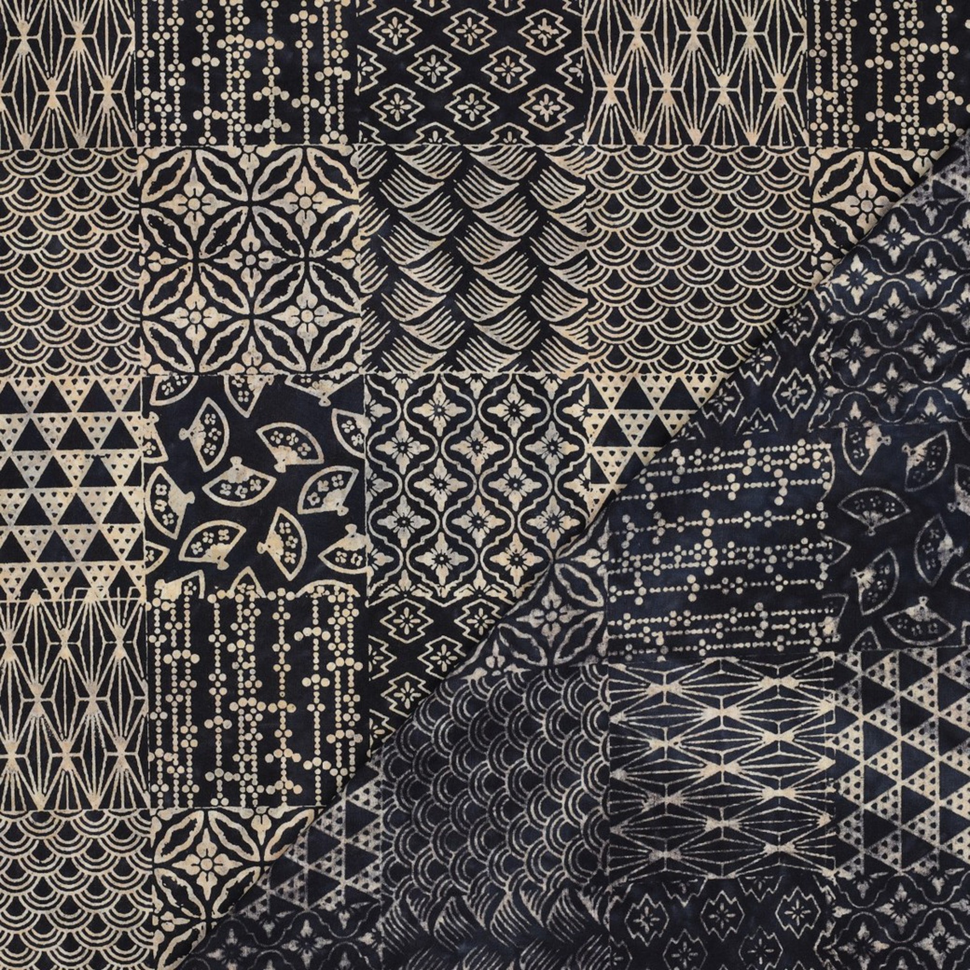 HANDCRAFTED BATIK COTTON NAVY (high resolution) #4