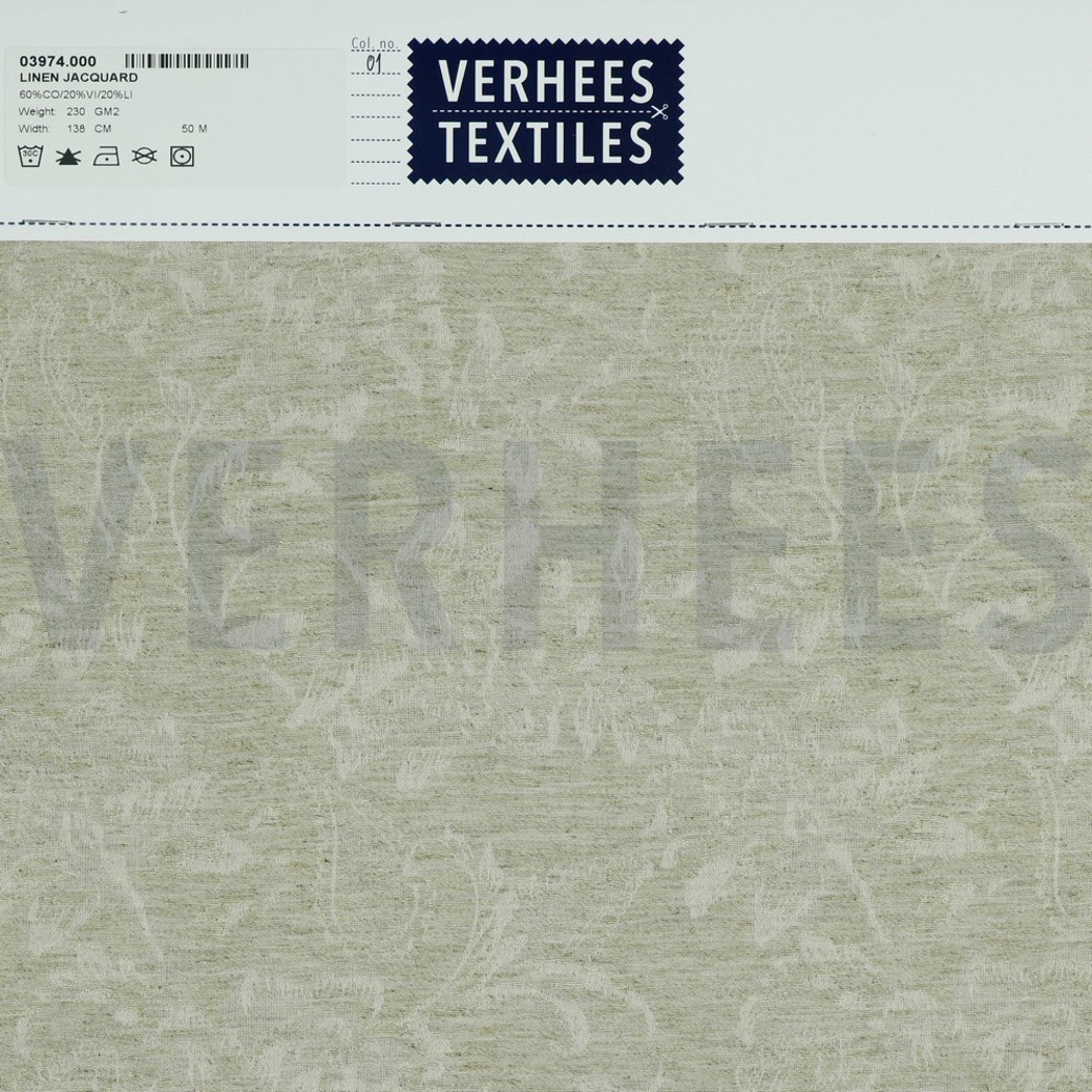 LINEN JACQUARD NATURAL #4