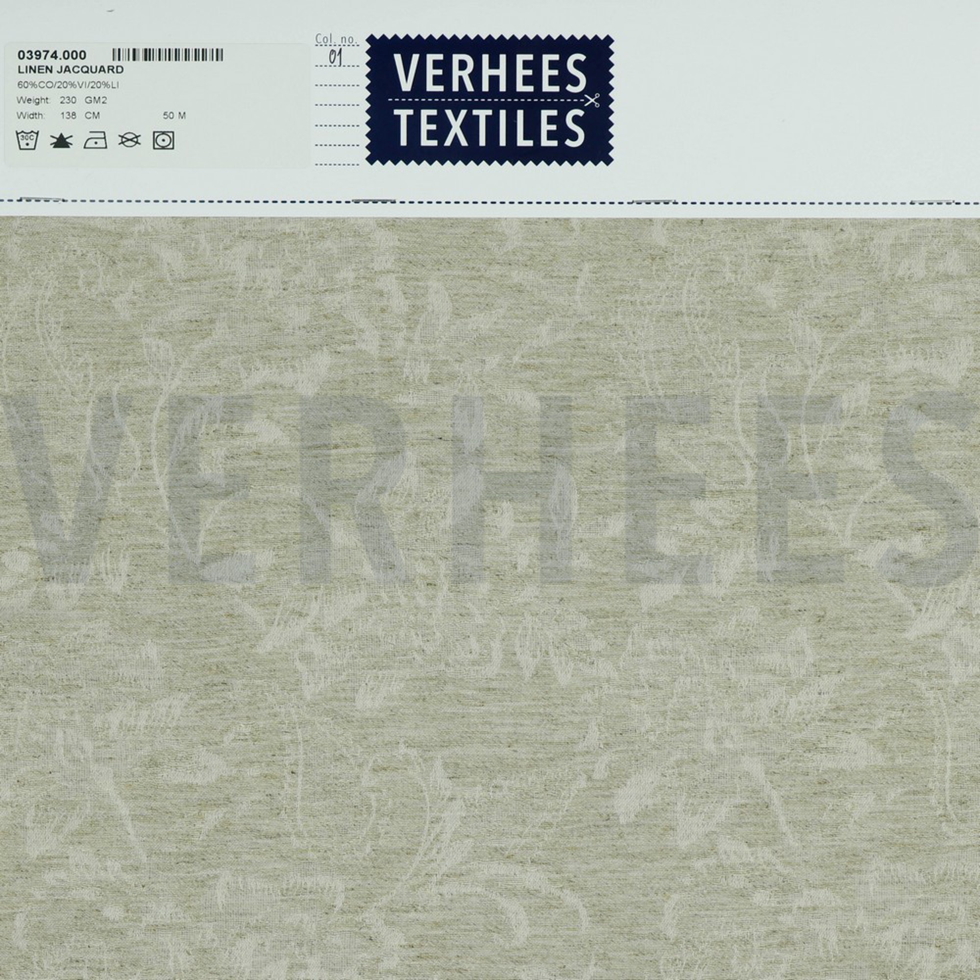 LINEN JACQUARD NATURAL (high resolution) #4