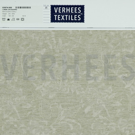 LINNEN JACQUARD NATUURLIJK #7