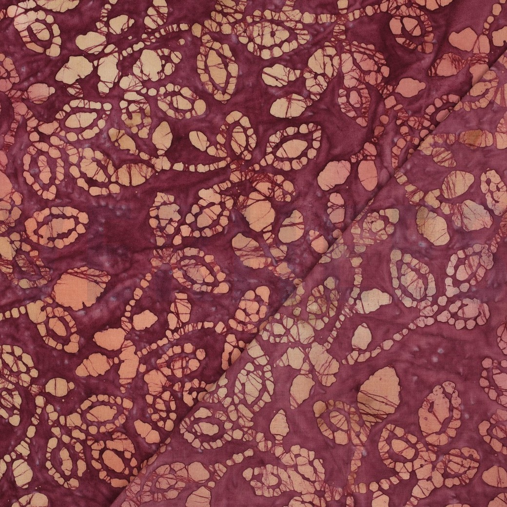 HANDCRAFTED BATIK COTTON CERISE #4