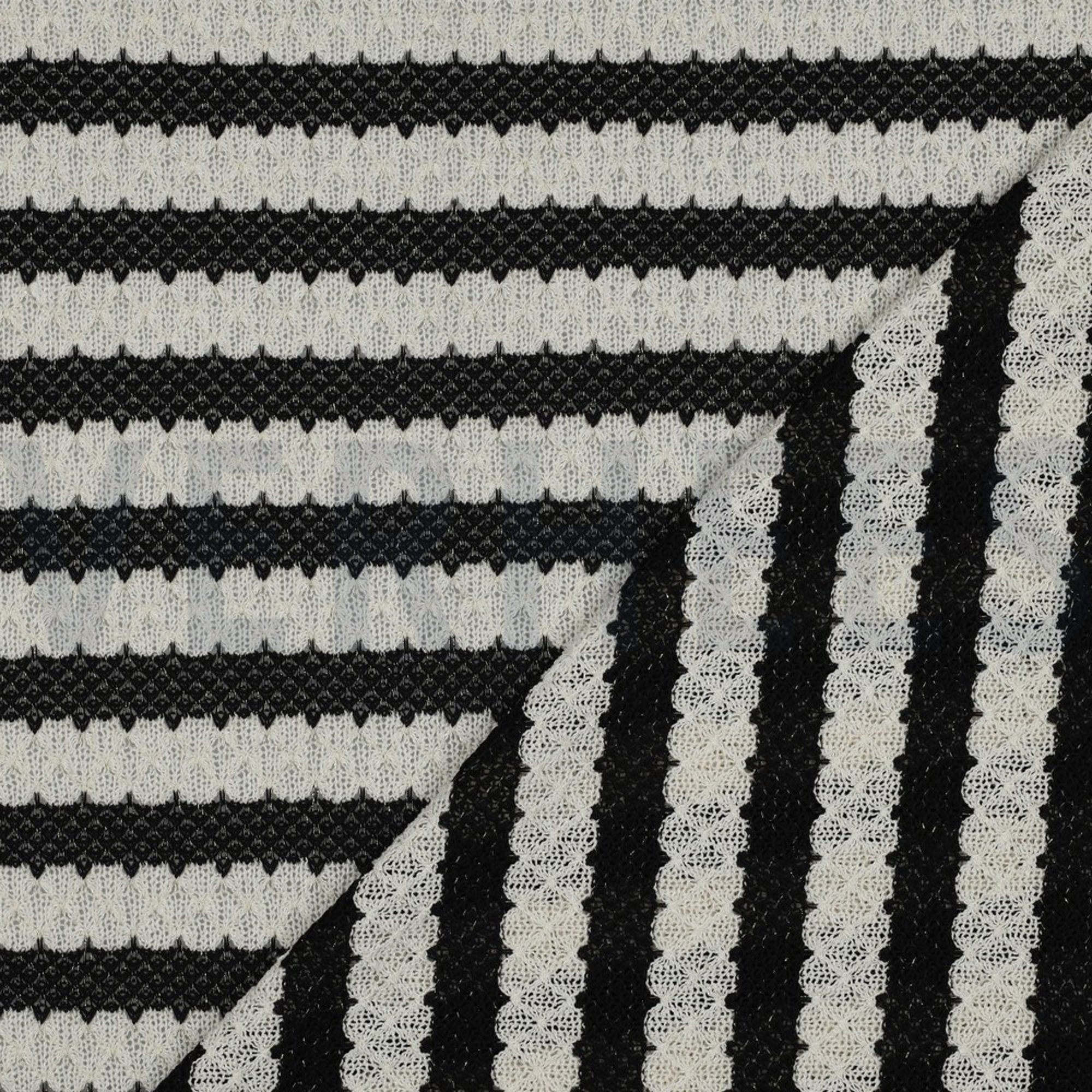 KNITTED JACQUARD BLACK GOLD LUREX (high resolution) #4