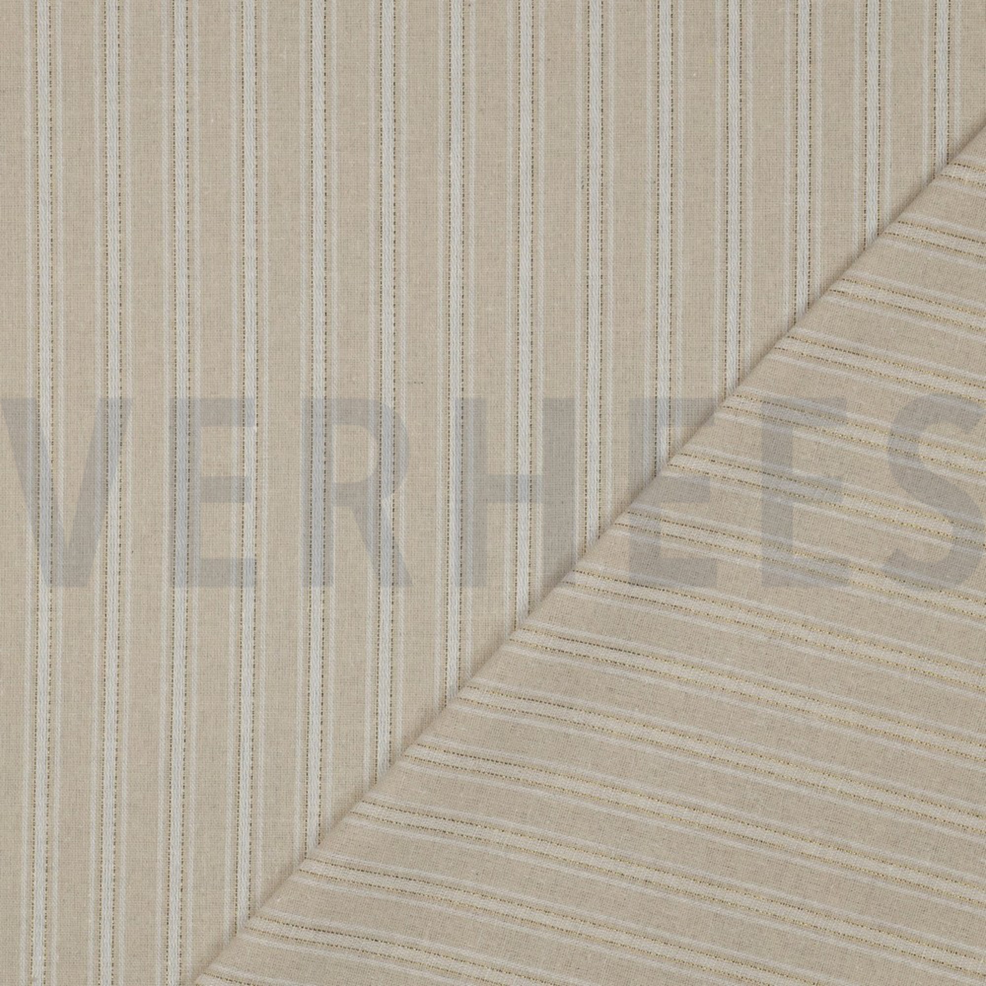 LINEN VISCOSE LUREX STRIPES ECRU (high resolution) #4
