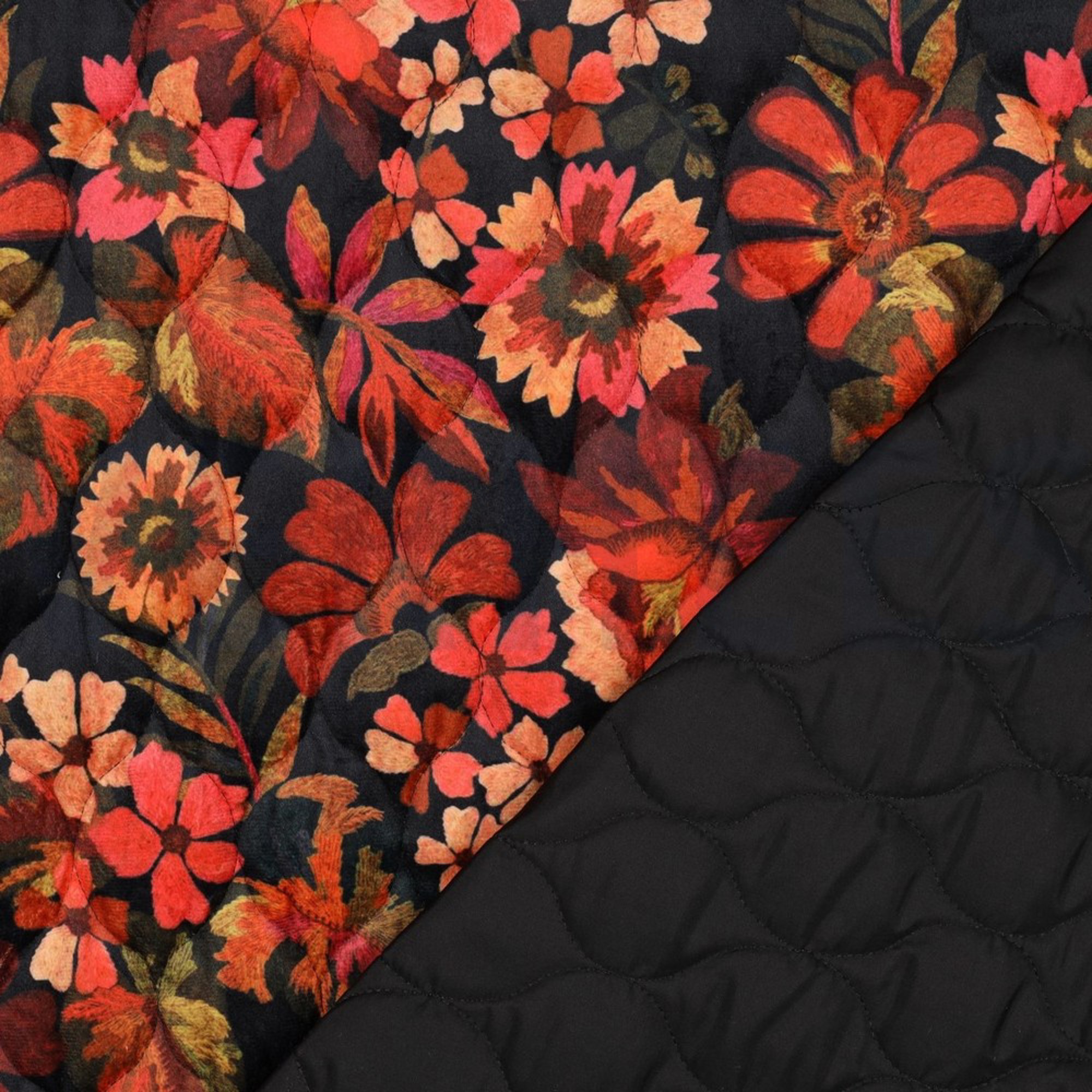 STEPPED VELVET DIGITAL FLOWERS FLAME ORANGE (high resolution) #4