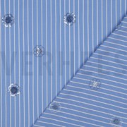 COTTON STRIPES SEQUINS FLOWERS BLUE (thumbnail) #4