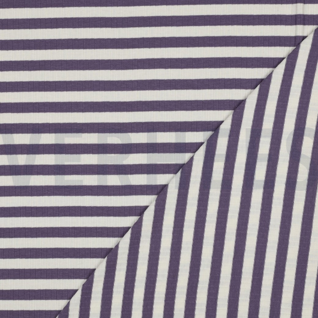 RIB YARN DYED STRIPE GRAPE #4