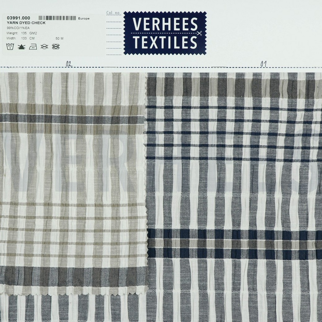 YARN DYED CHECK SAND #4
