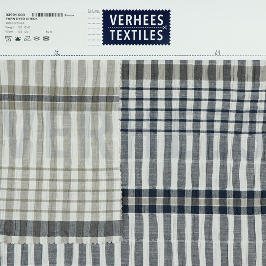YARN DYED CHECK SAND #7
