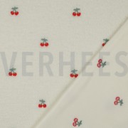 TEDDY EMBROIDERY CHERRIES ECRU (thumbnail) #4