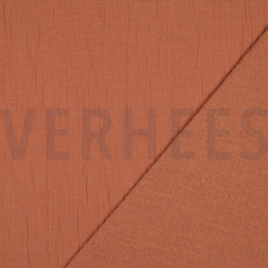 DOUBLE GAUZE SLUB BRICK #7