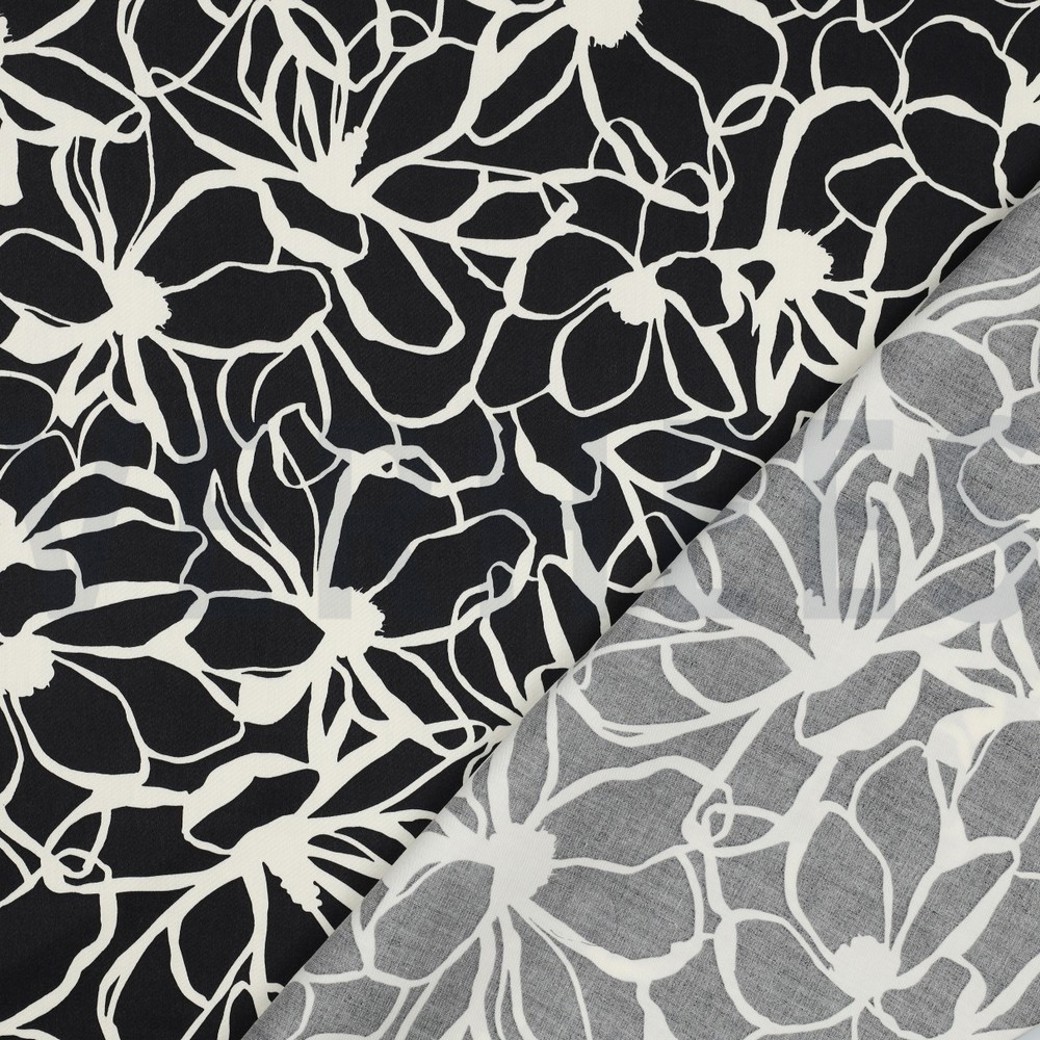 COTTON SATIN MAGNOLIA NERIDA HANSEN BLACK #4