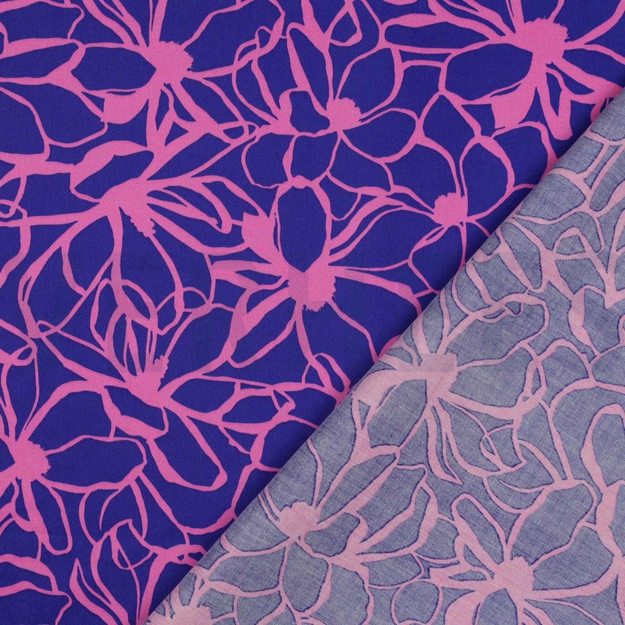 COTTON SATIN MAGNOLIA NERIDA HANSEN ROYAL BLUE (high resolution) #4