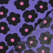 FINE POPLIN BIG FLOWER NERIDA HANSEN PURPLE (thumbnail) #4