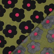 FINE POPLIN BIG FLOWER NERIDA HANSEN MOSS GREEN (thumbnail) #4
