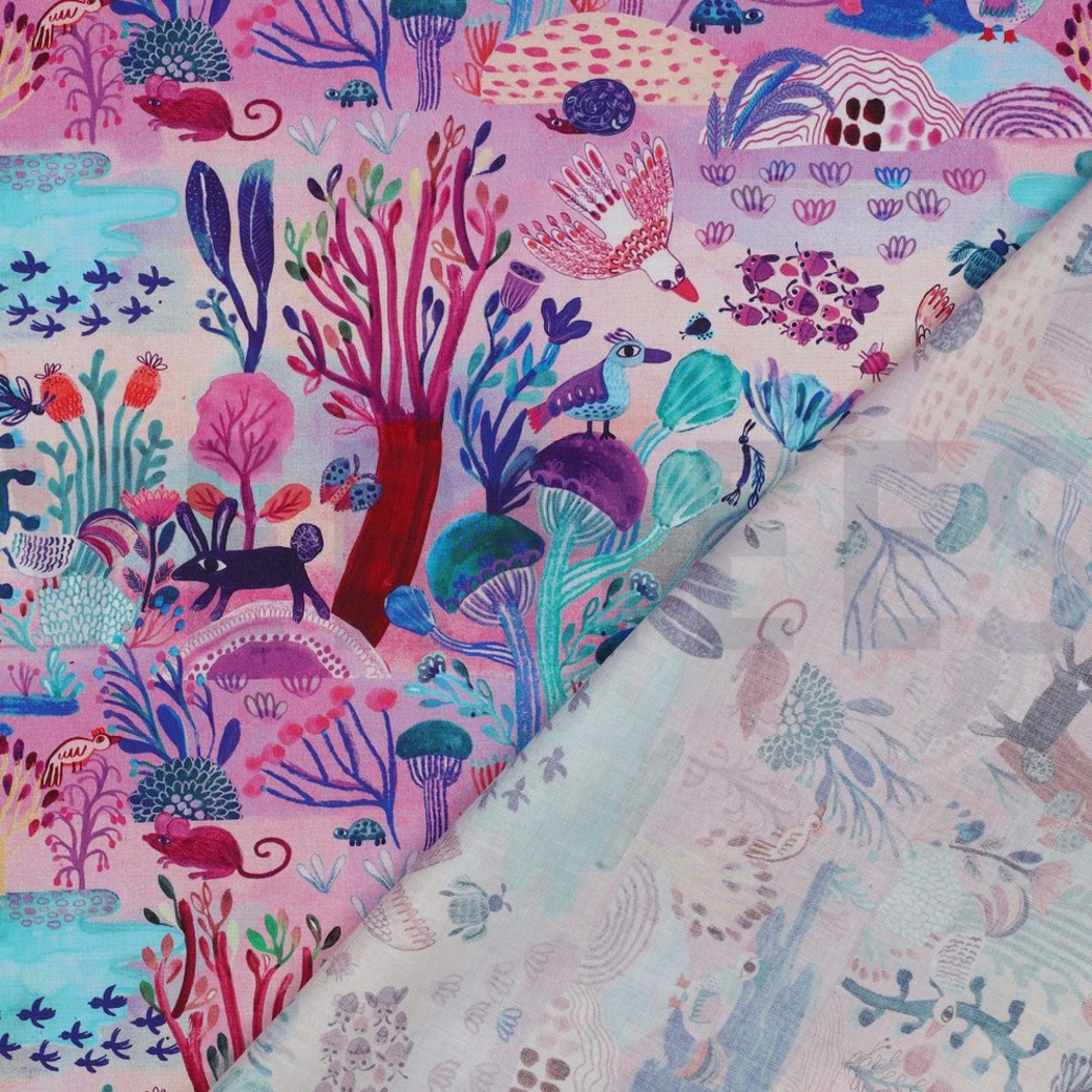 FINE POPLIN DIGITAL SUNSHINE NERIDA HANSEN LAVENDER #4