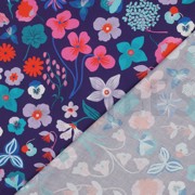 FINE POPLIN DIGITAL MEADOW FLOWER NERIDA HANSEN DARK PURPLE (thumbnail) #4