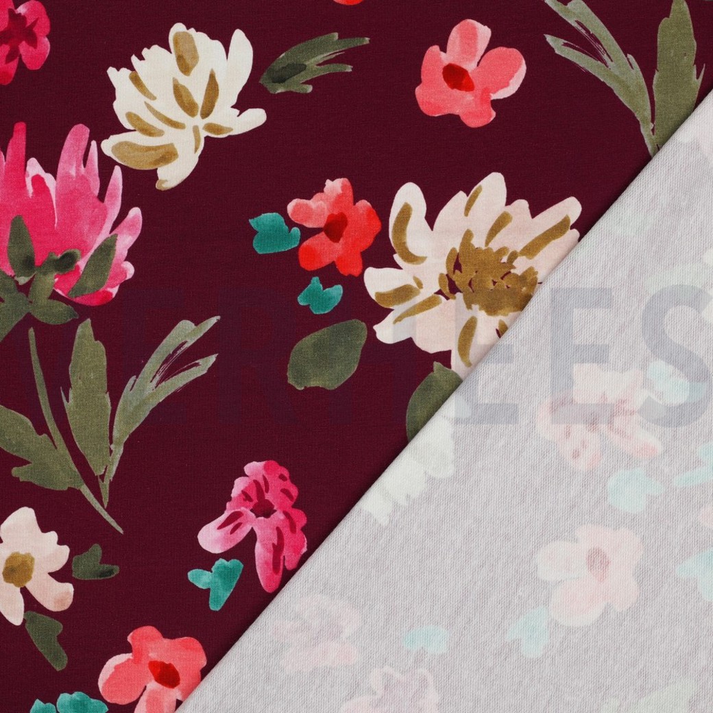 FRENCH TERRY DIGITAL COLETTE NERIDA HANSEN PLUM #4