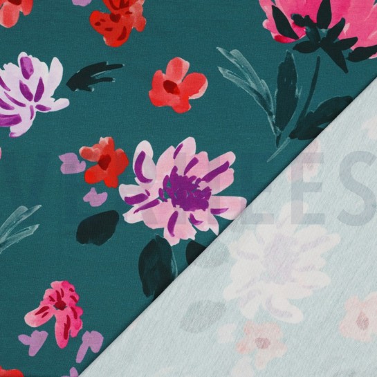 FRENCH TERRY DIGITAL COLETTE NERIDA HANSEN PETROL #7