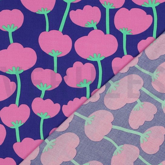 LENZING™ ECOVERO™ MOHNBLUMEN NERIDA HANSEN KÖNIGSBLAU #7