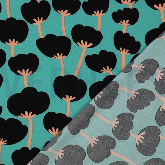 LENZING™ ECOVERO™ MOHNBLUMEN NERIDA HANSEN MEERBLAU #7