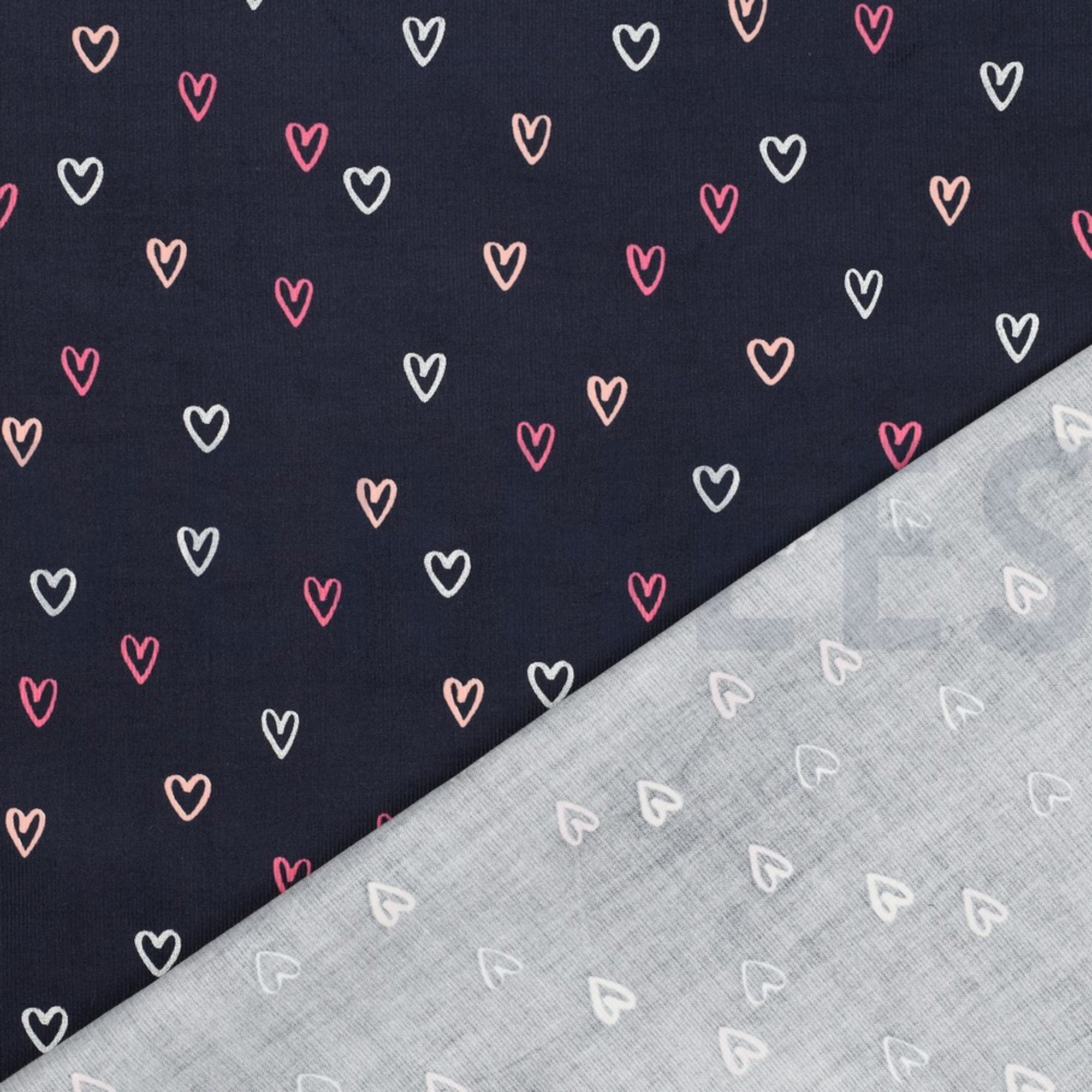 BABYCORD FOIL HEARTS NAVY (high resolution) #4